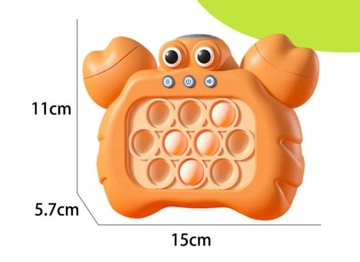 ЭЛЕКТРОННАЯ ИГРУШКА ДЛЯ ДЕТЕЙ POP IT АНТИСТРЕСС НАВЫК КРАБ