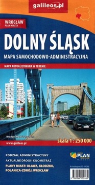 АДМИНИСТРАТИВНАЯ ДОРОЖНАЯ КАРТА НИЖНЕЙ СИЛЕЗИИ ГАЛИЛЕОС