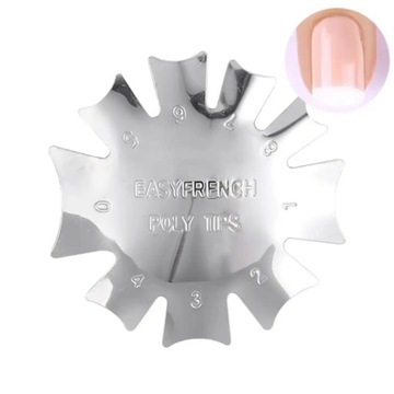 Шаблон для украшения ногтей, французский маникюр, трафарет Б.