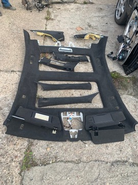 Mercedes W212 Обивка потолка алькантарой, водостоки, шторки