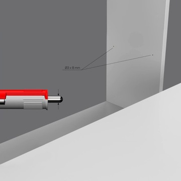 EMUCA скрытый штифт, полкодержатель, диаметр 5