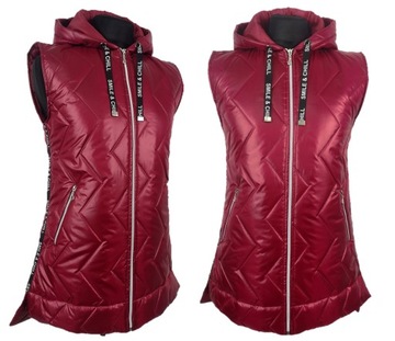 АСИММЕТРИЧНЫЙ УЛИНЕННЫЙ ЖИЛЕТ СТЕГАНЫЙ М 38