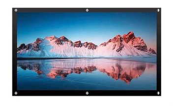 ПРОЕКЦИОННЫЙ ЭКРАН 100 дюймов Портативный 16:9 224X130см для проектора