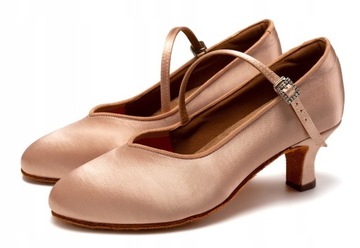 BUTY DO TAŃCA STANDARDU DELIKATNE CIELISTE 5,5cm
