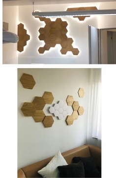 ДЕРЕВЯННЫЕ 3D ШЕСТИУГОЛЬНЫЕ СОТОВЫЕ СТЕНОВЫЕ ПАНЕЛИ