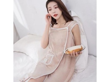 ПОЛОТЕНЦЕ ДЛЯ САУНЫ ЖЕНСКОЕ, БЫСТРОСЫХАЮЩИЙ ХАЛАТ, 80см*135см