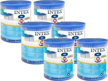 6 x Filtr H Wkład do Pompy Basenowej Intex 29007