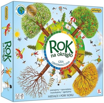 Gra Rok na okrągło Adamigo Wciągająca GRA ROZWIJAJĄCA Rozgrywka Edukująca