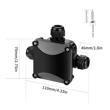 8 ШТ. ВОДОНЕПРОНИЦАЕМАЯ РАСПРЕДЕЛИТЕЛЬНАЯ КОРОБКА ДЛЯ КАБЕЛЯ ЗАЗЕМЛЕНИЯ