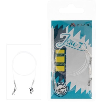 MIKADO PRZYPON FLUOROCARBON JAWS 45CM 8KG 2 SZT
