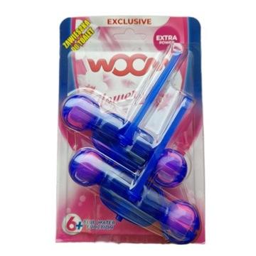 WOOM Zawieszka barwiąca do WC 2x55g Flowers