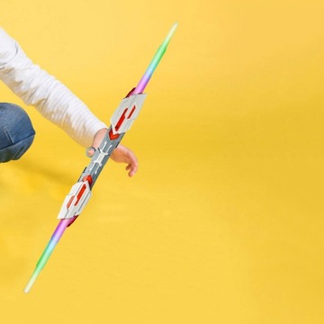 Детали костюма светодиодного светового меча, вращение на 360 градусов, светящийся серый цвет