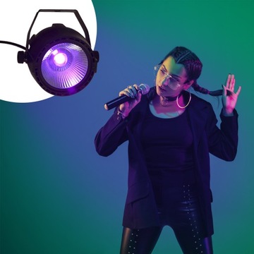 UV COB 15 Вт DMX главный/ведомый ультрафиолетовый прожектор