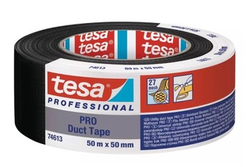 TESA TAŚMA NAPRAWCZA DUCT PRO CZARNA 50MX50MM
