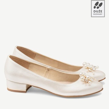 СВАДЕБНЫЕ БАЛЕТЫ BRILU С ЖЕМЧУЖНЫМ ОТДЕЛЕНИЕМ Слоновая кость 42