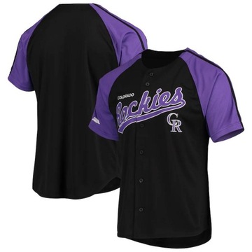 Koszulka baseballowa Colorado Rockies, kardigan, 3XL