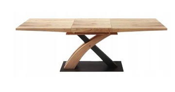 ROZKŁADANY STÓŁ SANDOR 3 160(220)x90 DĄB MDF/STAL