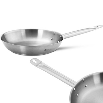 Patelnia tradycyjna Royal Catering 26 cm stal nierdzewna
