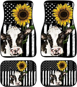 Car Floor Mats Set 4 Piece Auto Floor Pads Mat Pr