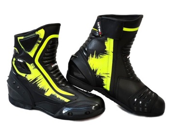 TSCHUL IZTWO 119 - SPORTOWE BUTY SKÓRA FLUO r. 46