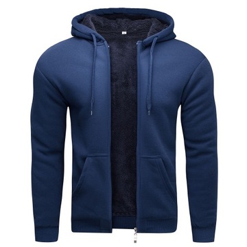 R2305 roz. L OCIEPLANA BLUZA Z KAPTUREM FUTRO