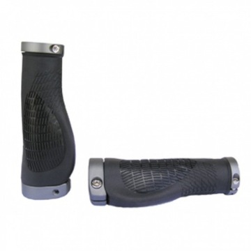 Chwyty rowerowe HY-1025EP Kraton 128 mm czarne