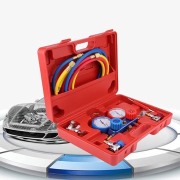 R134a Комплект манометра коллектора кондиционера с инструментом для заправочного шланга длиной 5 футов