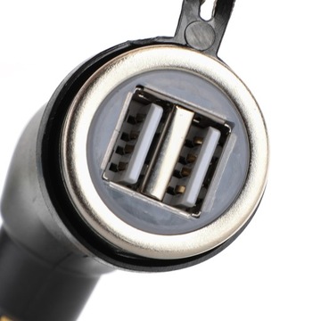 ПЕРЕХОДНИК DIN 2x USB 3.3A BMW TIR 24В