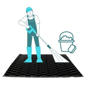 Внешний коврик для балконной террасы 160x220 большая черная водонепроницаемая терраса