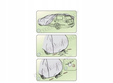 Автомобильный чехол PLANDEKA для мини-фургона - L 500, длина 490см - 520см