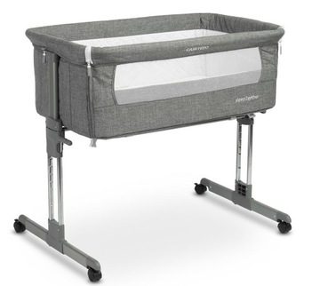 Łóżeczko dostawka SLEEP2GETHER graphite CARETERO