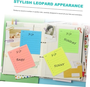 12 шт. флуоресцентные стикеры для офисных блокнотов, наклейки для заметок