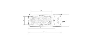 КОМПЛЕКТ ЗАДНИХ ФОНАРОВ ДЛЯ СЕЛЬСКОХОЗЯЙСТВЕННОГО ПРИЦЕПА 7-контактный КАБЕЛЬ 6М РАЗЪЕМ ТРАКТОРА