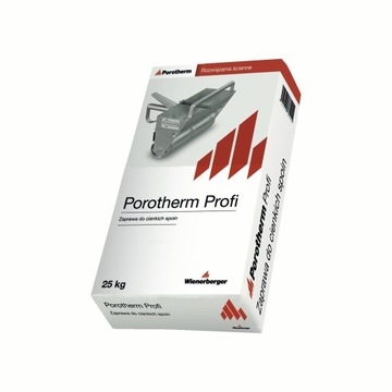 ZAPRAWA DO CIENKICH SPOIN DO PUSTAKÓW SZLIFOWANYCH porotherm 25 kg