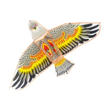 Строка змея орлиного змея огромная, большая, легкая для полета, одиночная линия с желтым цветом