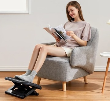 ОФИСНАЯ ПОДСТАВКА ДЛЯ НОГ ПЛАТФОРМА ДЛЯ НОГ РЕГУЛИРУЕМАЯ, НЕСКОЛЬЗЯЩАЯ