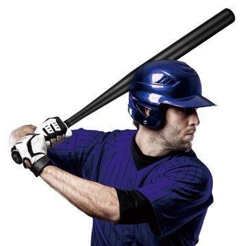 Kij Bejsbolowy Baseballowy Czarny Cięzki I Solidny 32Cali 1200g Stop Metali