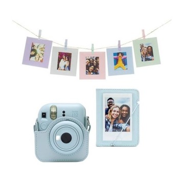 Чехол для комплекта фотоаппарата Fujifilm Instax mini 12 + синяя вставка