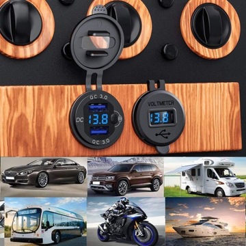 АВТОМОБИЛЬНОЕ ЗАРЯДНОЕ УСТРОЙСТВО QC3.0 ВОДОНЕПРОНИЦАЕМОЕ