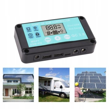 КОНТРОЛЛЕР СОЛНЕЧНОЙ ЗАРЯДКИ 100А 12В/24В