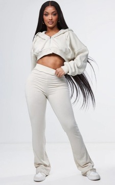 LEGGINSY BEŻOWE PRETTYLITTLETHING