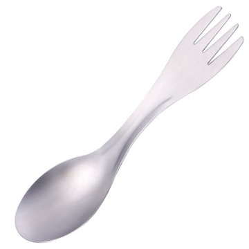 Srebrny odkryty Camping piknik tytanowa Spork łyżk