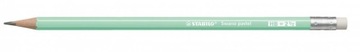 Ołówek z gumką STABILO SWANO Pastel zielony HB