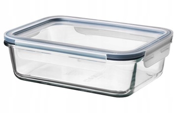 POJEMNIK SZKLANY 1L Z SZCZELNĄ POKRYWKĄ PLASTIKOWĄ Ikea 365+