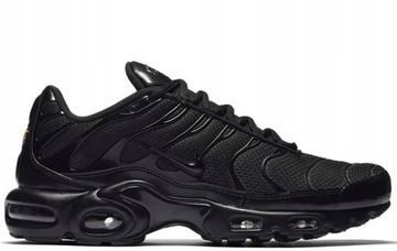 BUTY SPORTOWE MĘSKIE NIKE AIR MAX PLUS TN TRIPLE BLACK CAŁE CZARNE r 43