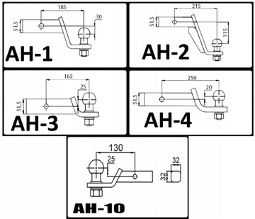 Шаровой адаптер фаркопа США Auto-Hak AH5