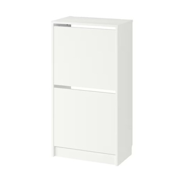 IKEA BISSA Szafka na buty 2 przegrody BIAŁA