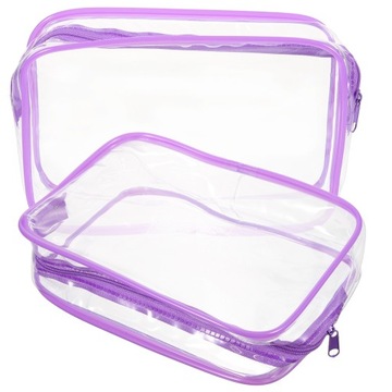 Воздушные косметические пластиковые пакеты на молнии 2 шт.