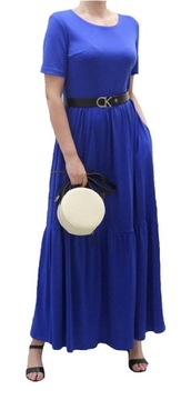 MAXI BOHO SUKIENKA FALBANY PLUS SIZE r48 (34-54)