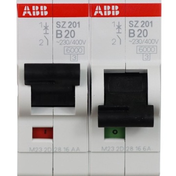 Bezpiecznik 20A 1P ABB B20 wyłącznik nadprądowy